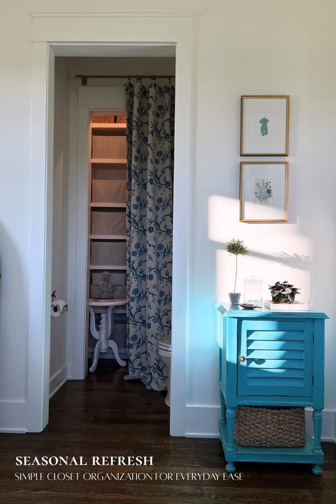 closet organization to simplify your morning routine