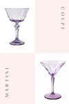 amethyst rialto glassware