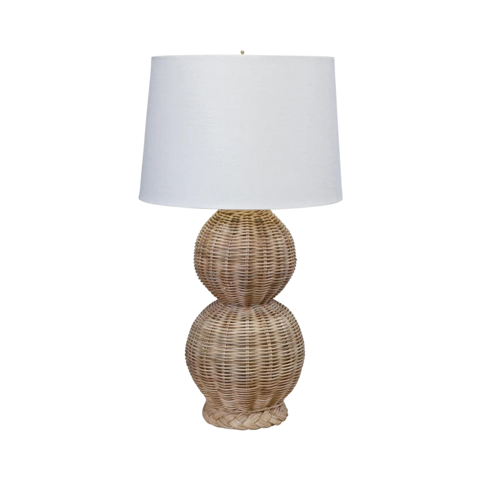 Braided Double Gourd Table Lamp Base