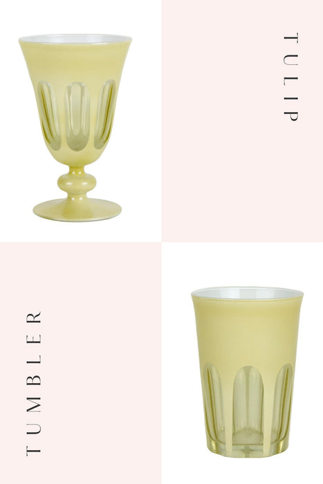 Creme Rialto Glassware