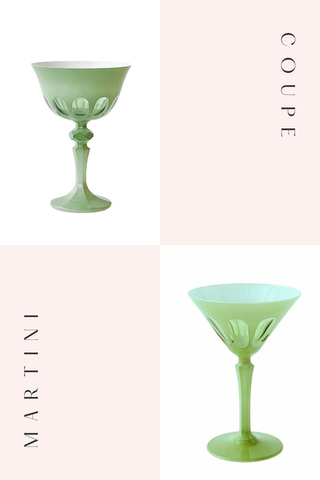 Pale Sage Rialto Glassware