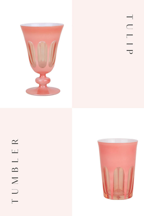 Salmon Rialto Glassware