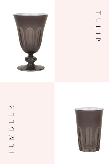 Warm Gray Rialto Glassware