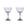 amethyst rialto glass coupe