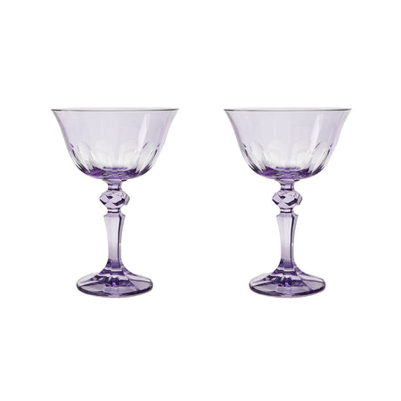 amethyst rialto glass coupe