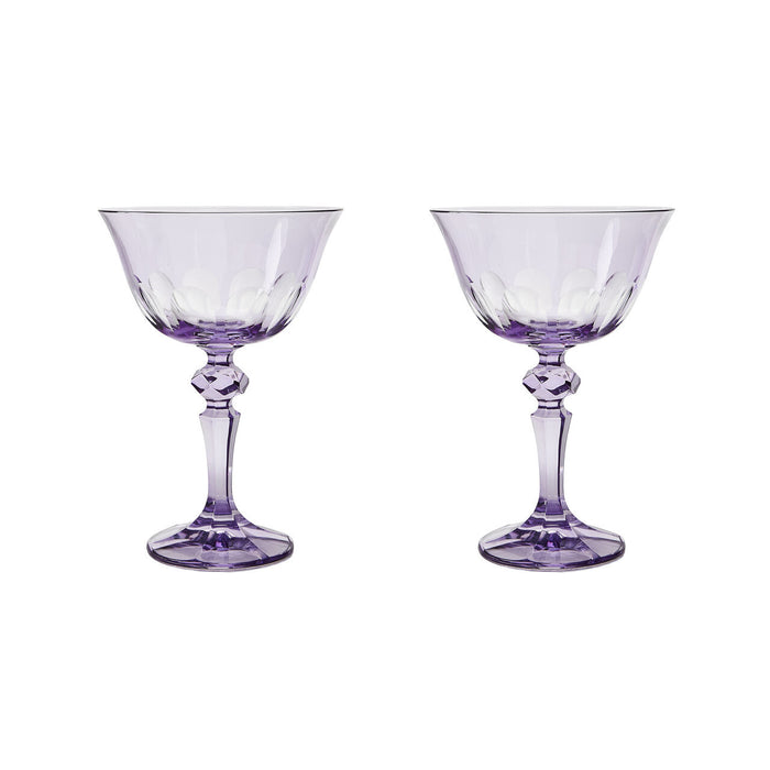 amethyst rialto glass coupe