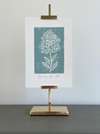 hydrangea block print original art