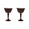ox blood rialto glassware