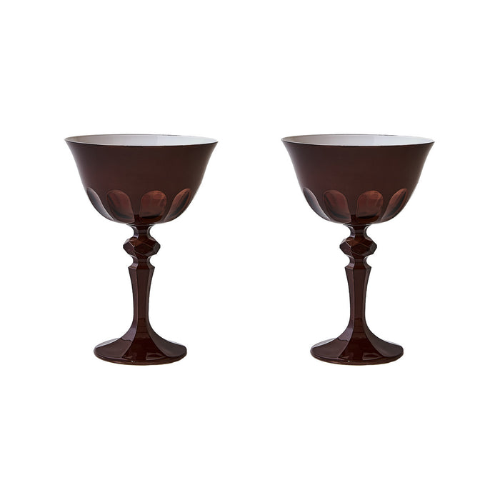 ox blood rialto glassware