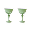 pale sage rialto glassware
