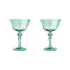 rialto menthe coupe glass