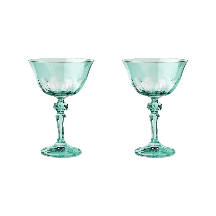rialto menthe coupe glass
