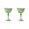 rialto pale sage coupe glass