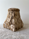 carved wood pillar base