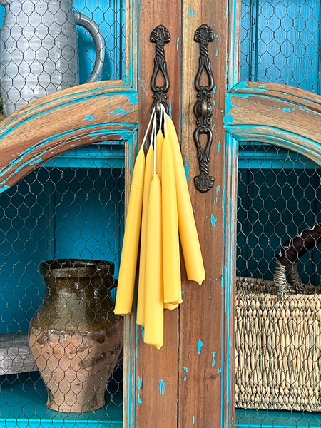 beeswax tapper candles