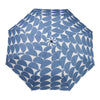 blue and white geometric pattern duckhead umbrella