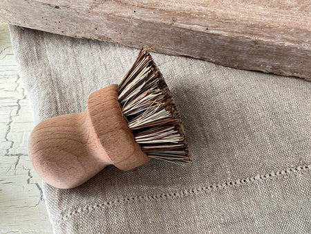 natural bristle wood dish brush