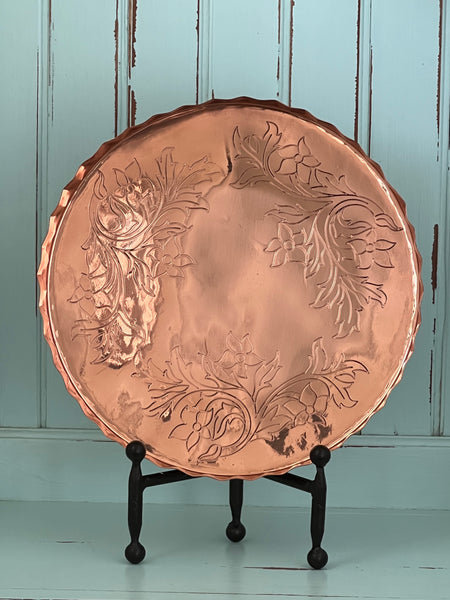 copper serving tray