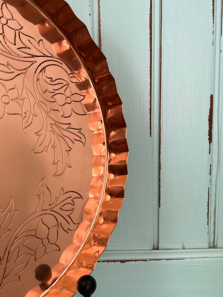 copper serving tray
