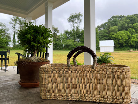 woven grass basket