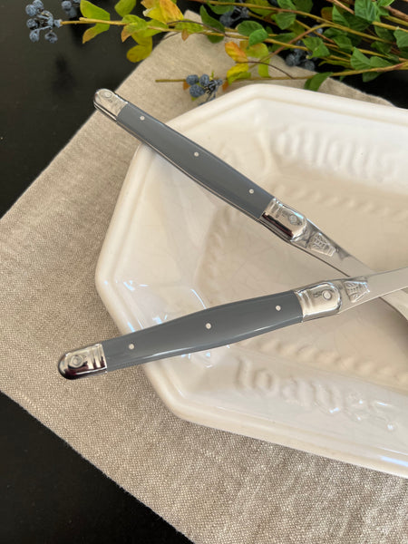jean dubost laguiole serving spoon set