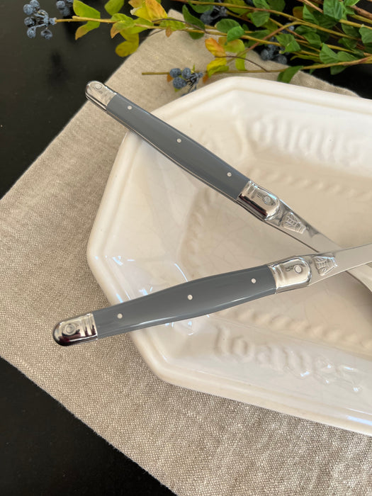 jean dubost laguiole serving spoon set