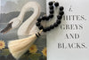 black recycled glass decor beads