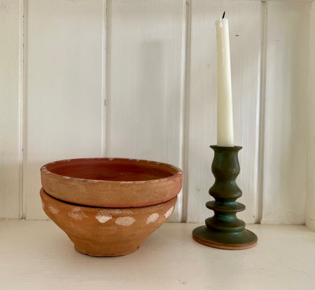 vintage terracotta folkart bowl